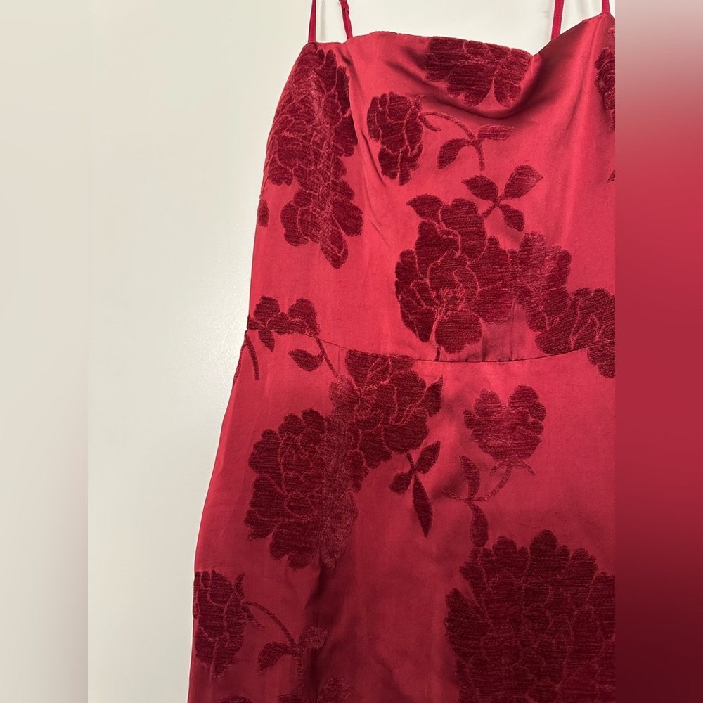 Reformation Frankie Red Scarlet Floral Dress - Picture 7 of 11